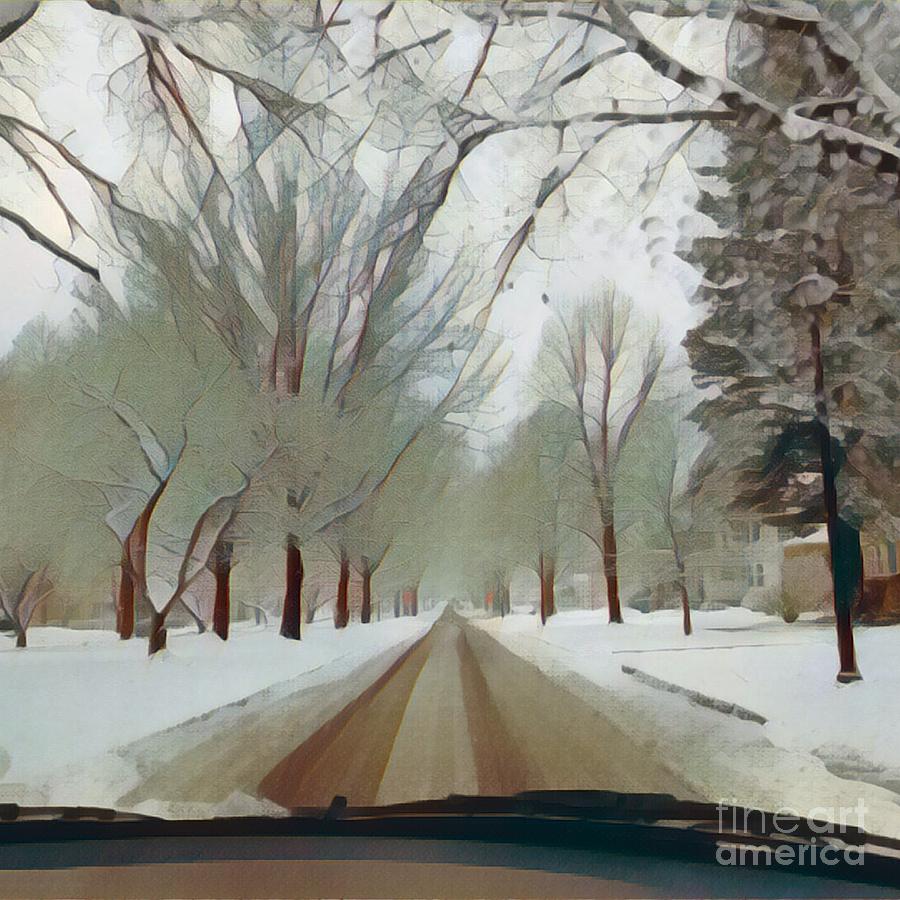 Seneca Parkway Winter Photograph by Jodie Marie Anne Richardson Traugott          aka jm-ART