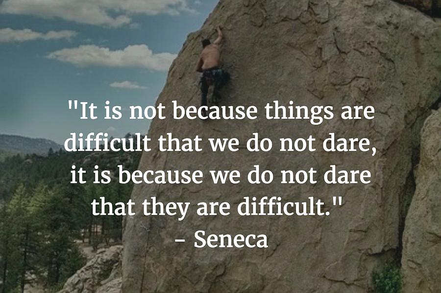 Seneca Quote Photograph by Matt Create | Fine Art America