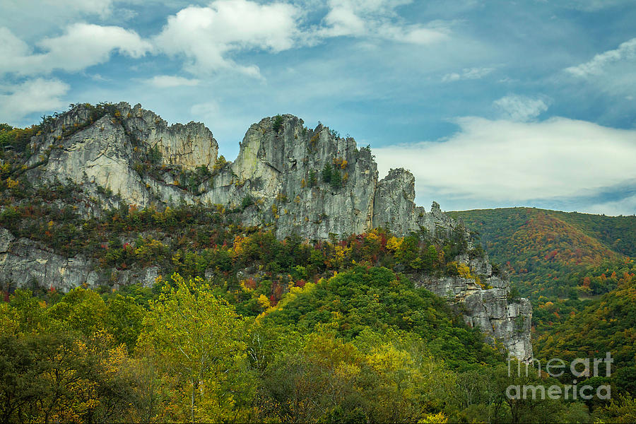 Seneca Rocks West Virginia Photograph by Karen Jorstad