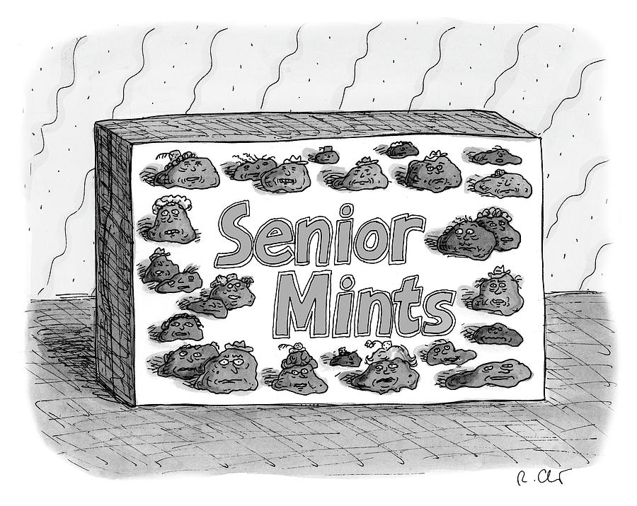 Senior Mints Drawing by Roz Chast