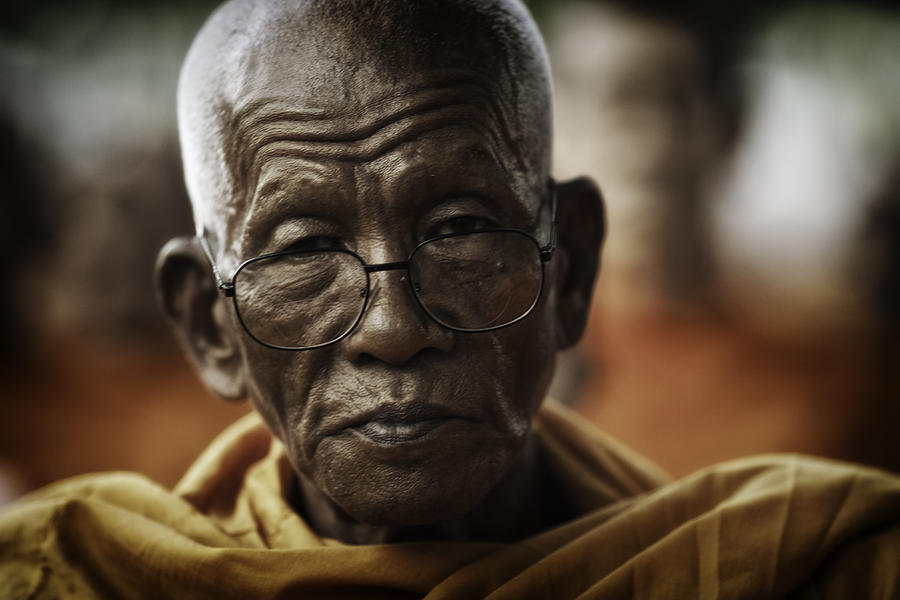 Thailand Photograph - Senior Monk 1 by David Longstreath
