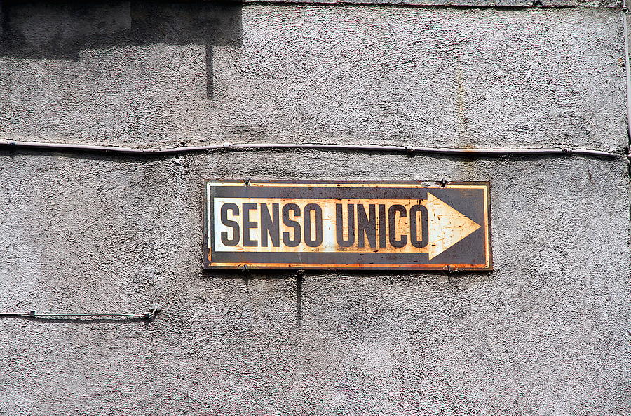 Senso Unico Photograph by Valentino Visentini