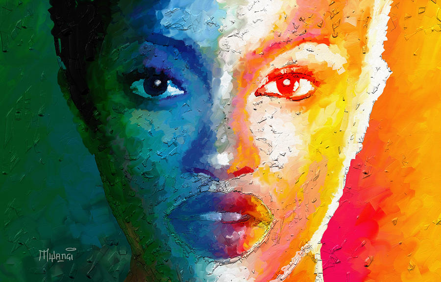 Portrait Painting - Sensual by Anthony Mwangi