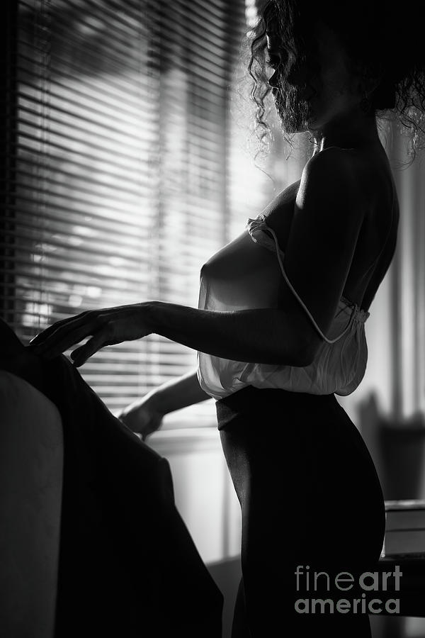 Black and white erotic photography