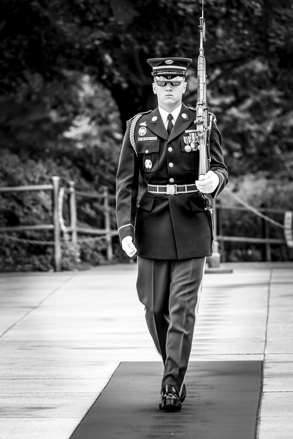 Sentinel At The Tomb Of The Unknowns Photograph