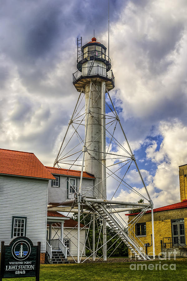 Lighthouse Photograph - Sentinel at Whitefish Point by Nick Zelinsky Jr