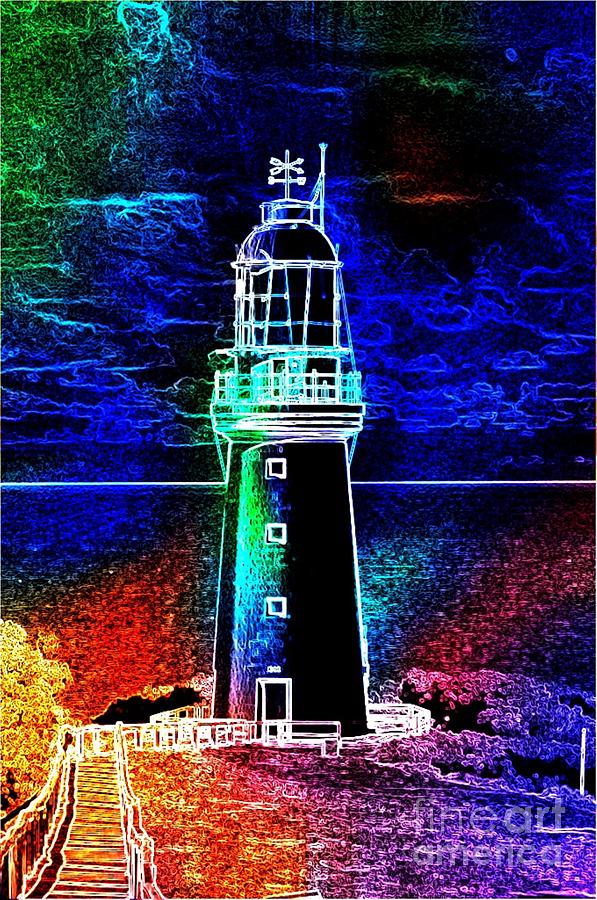 Lighthouse Photograph - Sentinel by Lorles Lifestyles