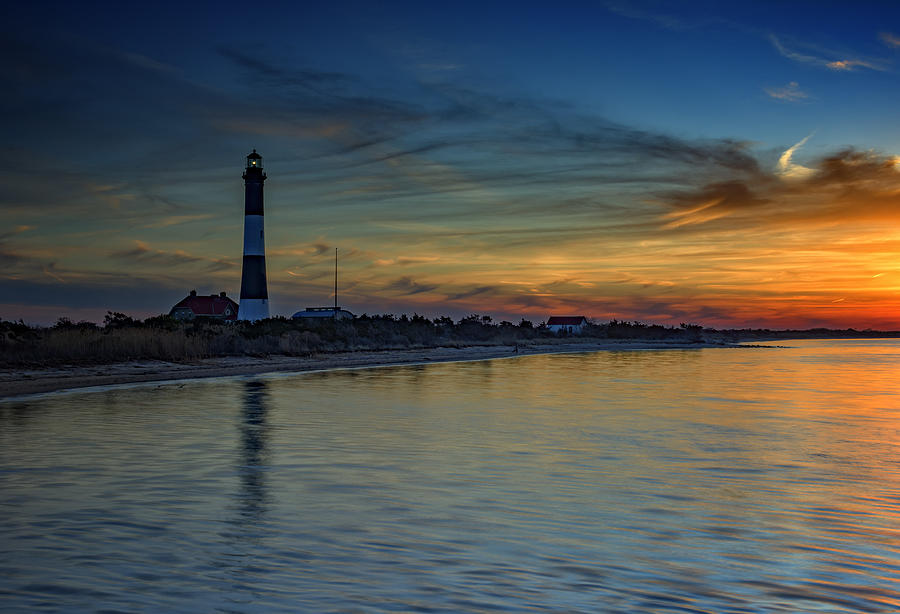 Sunset Photograph - Sentinel of Great South Bay by Rick Berk