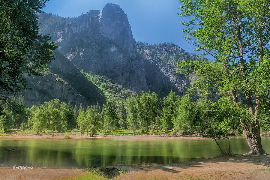 Sentinel Rock and Merced River Photograph by Bill Roberts