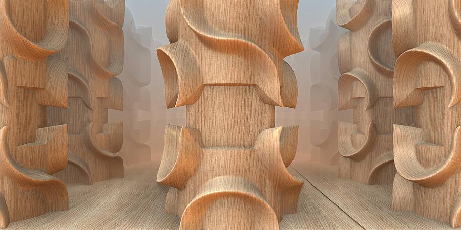 Wood Digital Art - Sentinels by Lyle Hatch