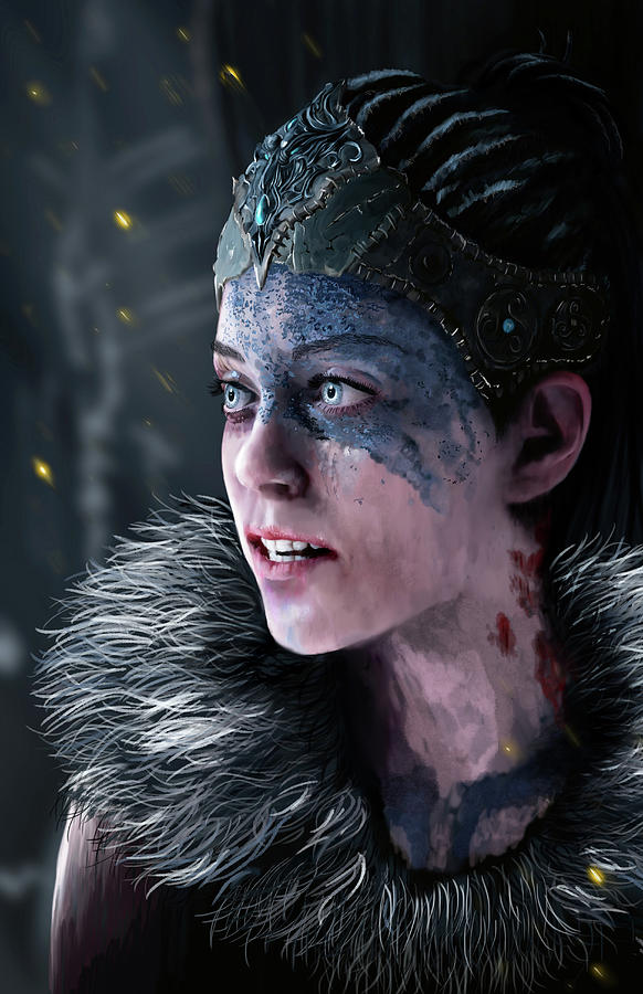 Senua Digital Art by Jason Longstreet