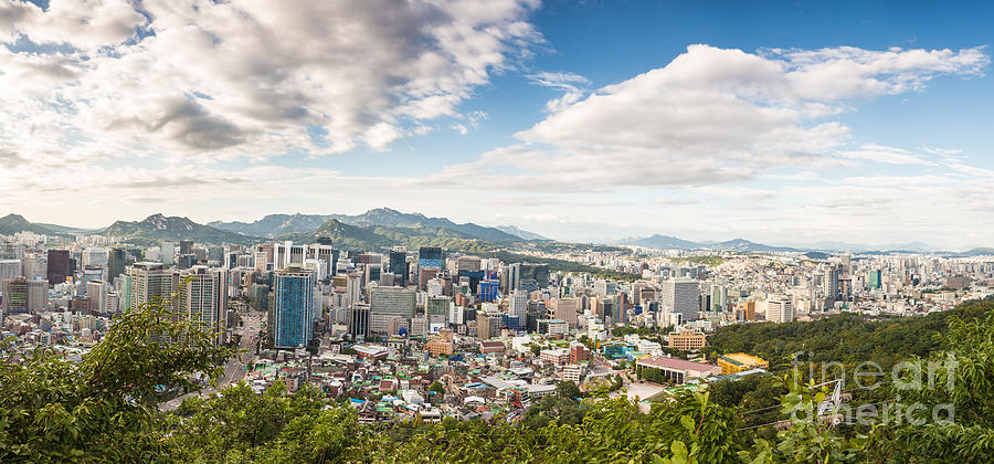 Seoul Panorama Photograph by Didier Marti