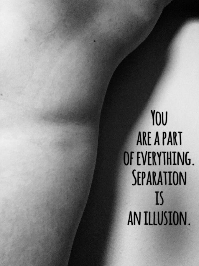 Separation is an Illusion Photograph by Sara Young