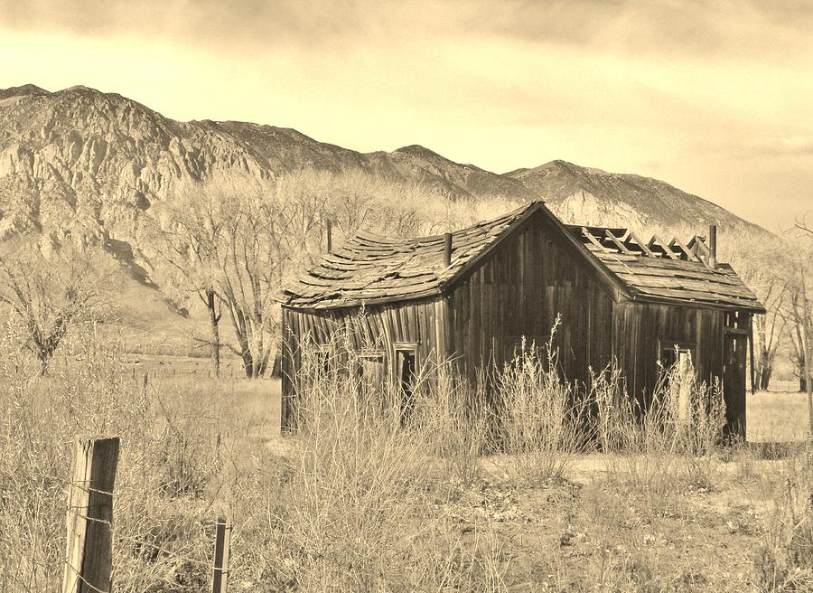 Sepia Old House Photograph by Marilyn Diaz