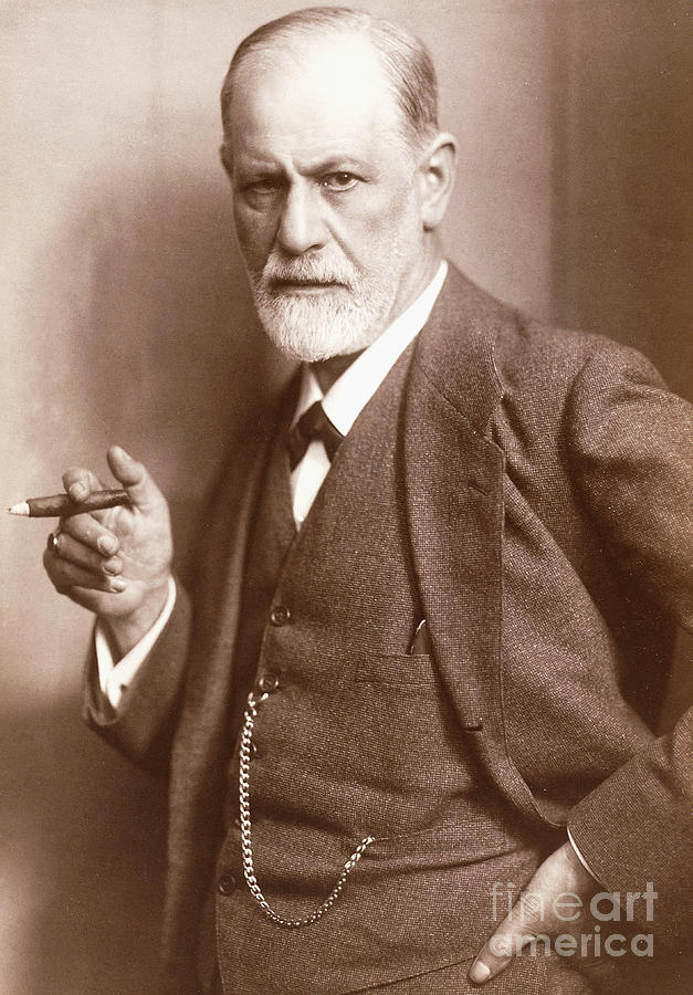 Sepia photograph of Sigmund Freud, circa 1921  Photograph by Max Halberstadt