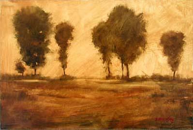 Sepia Trees Painting by Shirley McKay Sepia Trees Painting by Shirley McKay