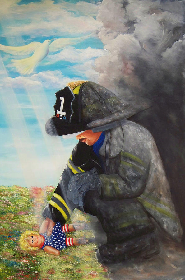 September 11th Painting by Joni McPherson