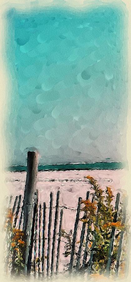 September Beach Painting by Susan Fisher