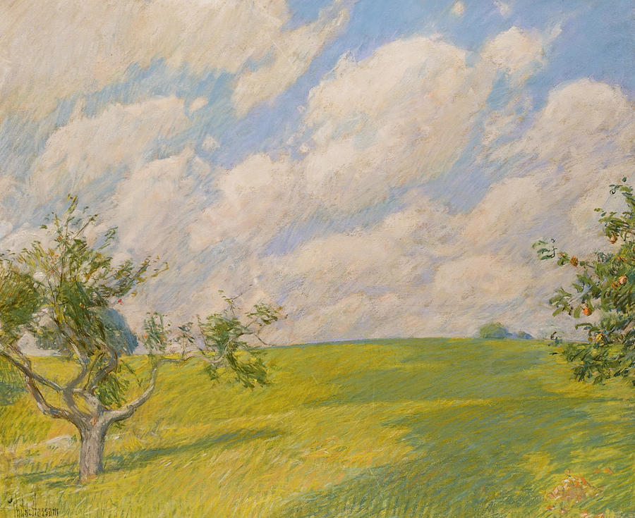 September Clouds Painting by Childe Hassam