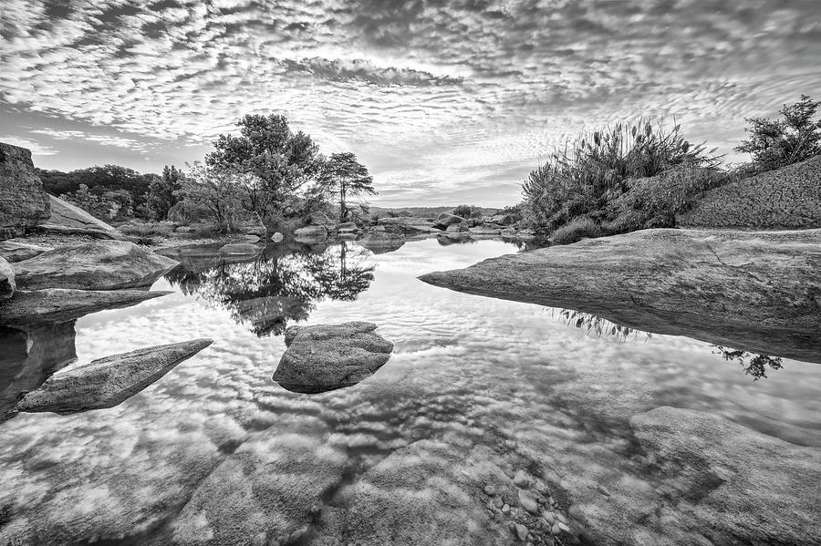 September Hill Country Sunrise Black and White 4 Photograph by Rob ...