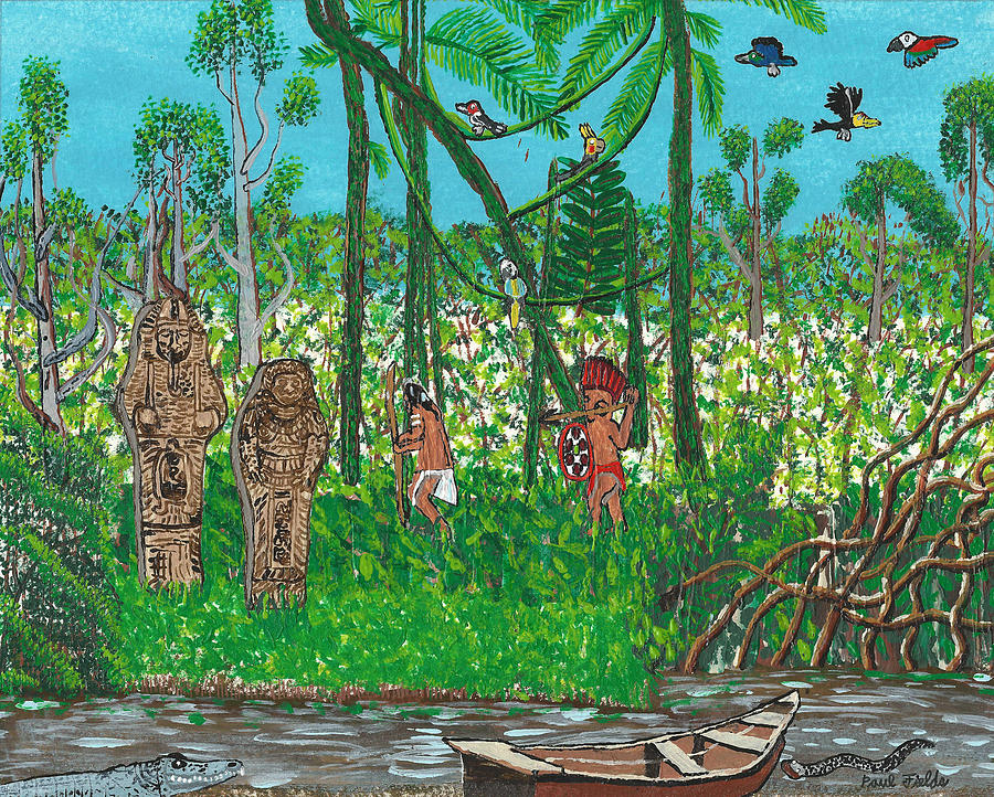 September   Hunters in the Jungle Painting by Paul Fields
