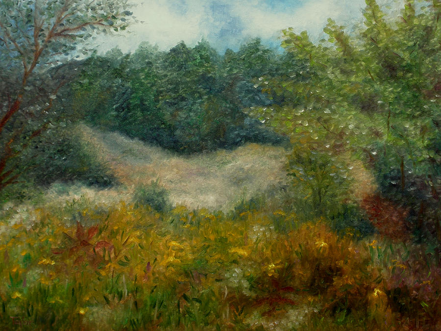 September in Hyde Park Painting by FT McKinstry
