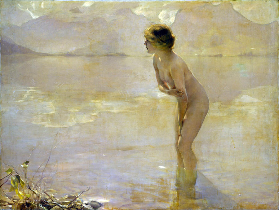 Famous Paintings Painting - September Morn by Paul Emile Chabas