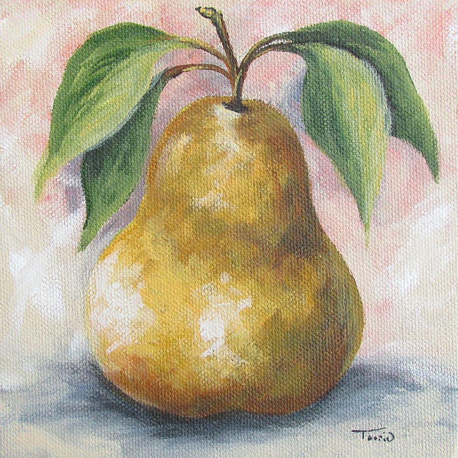 September Pear I Painting