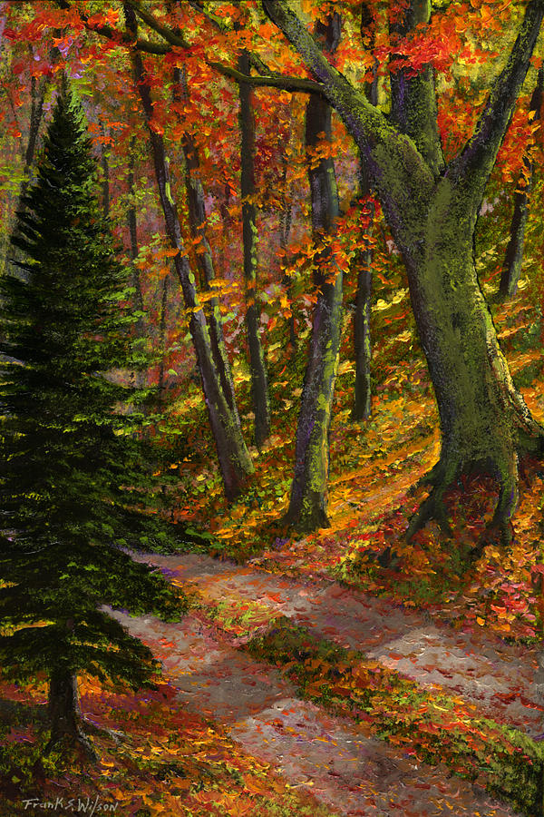 September Road Painting by Frank Wilson