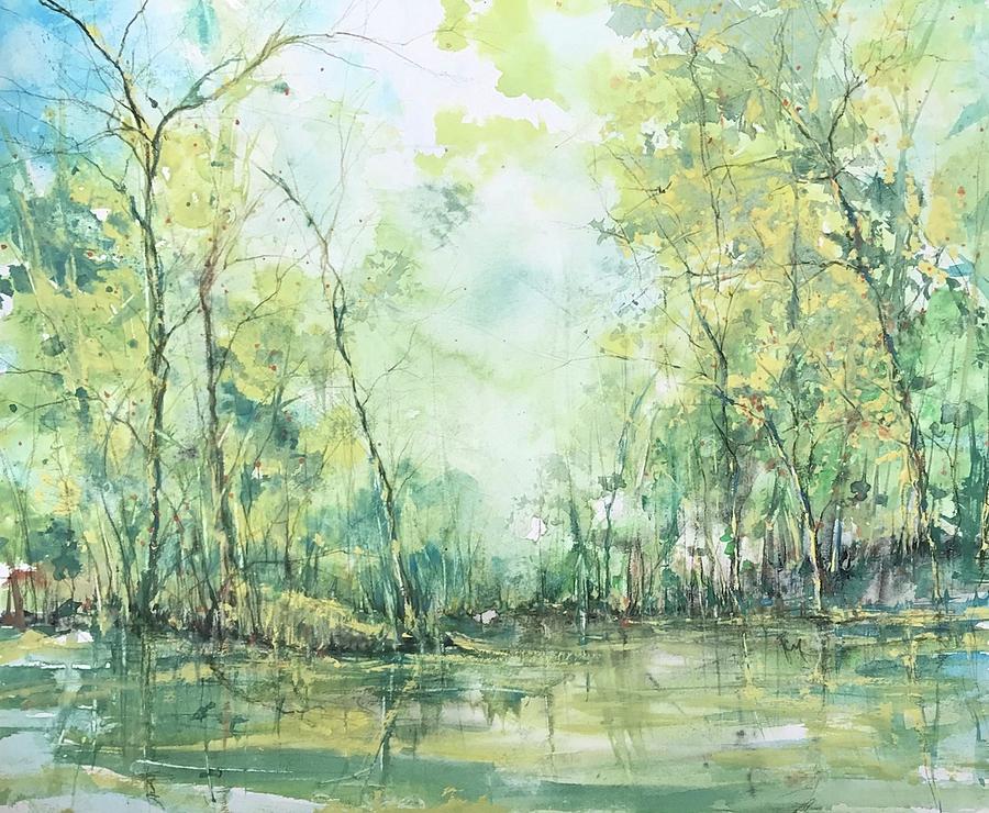 September Silence Painting by Robin Miller-Bookhout