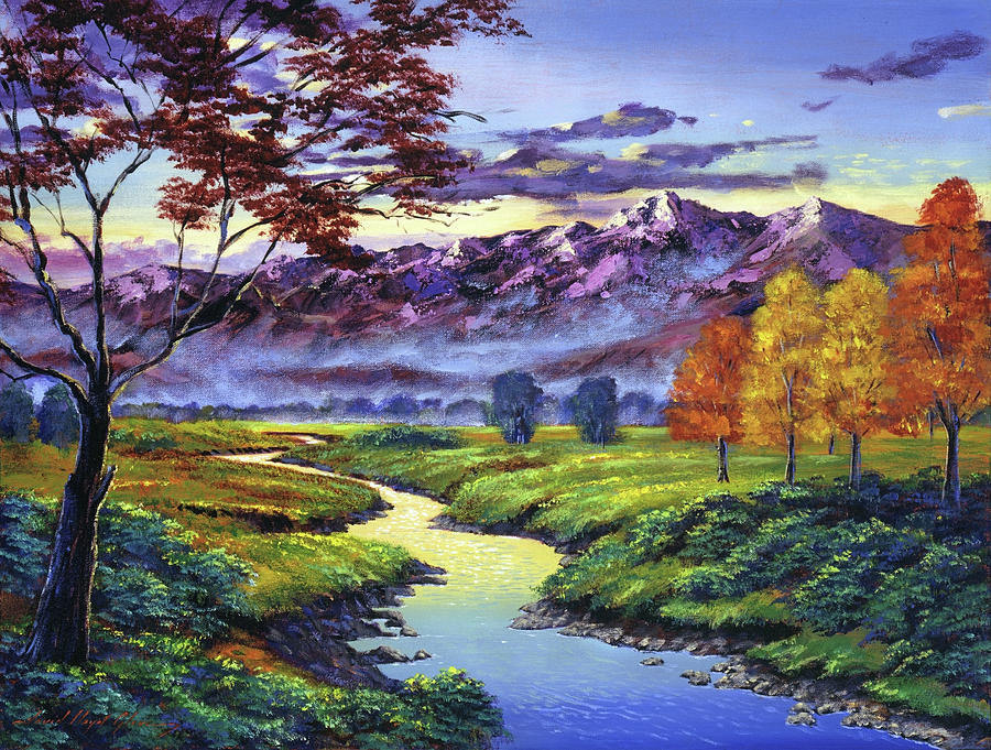  September Sunrise Painting by David Lloyd Glover