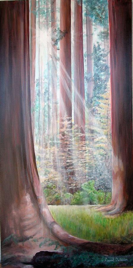 Tree Painting - Sequoia by Muriel Dolemieux
