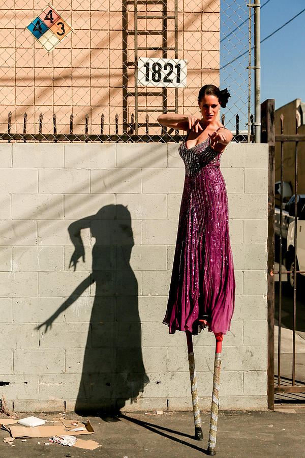 Seraphina On Stilts Photograph by Garry Loss
