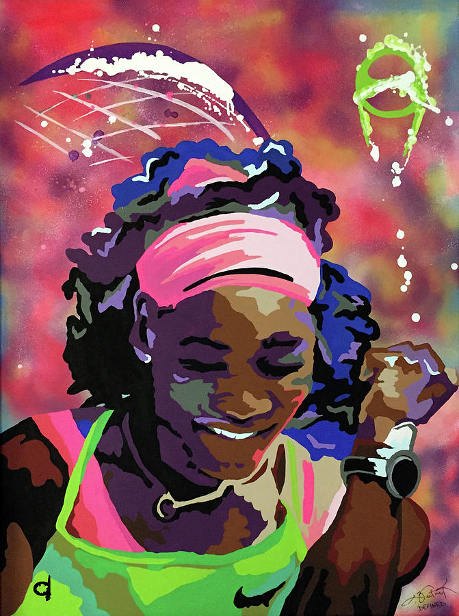 Serena Williams Painting - Serena by Chelsea VanHook
