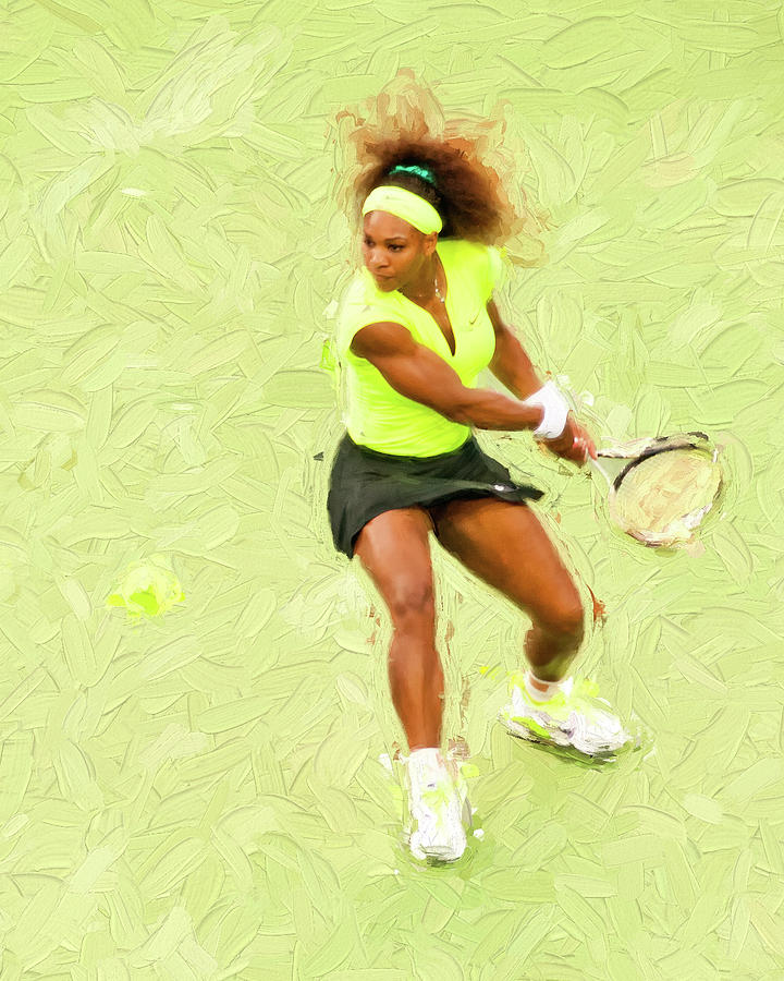 Serena Williams Photograph - Serena by Jim Simpson
