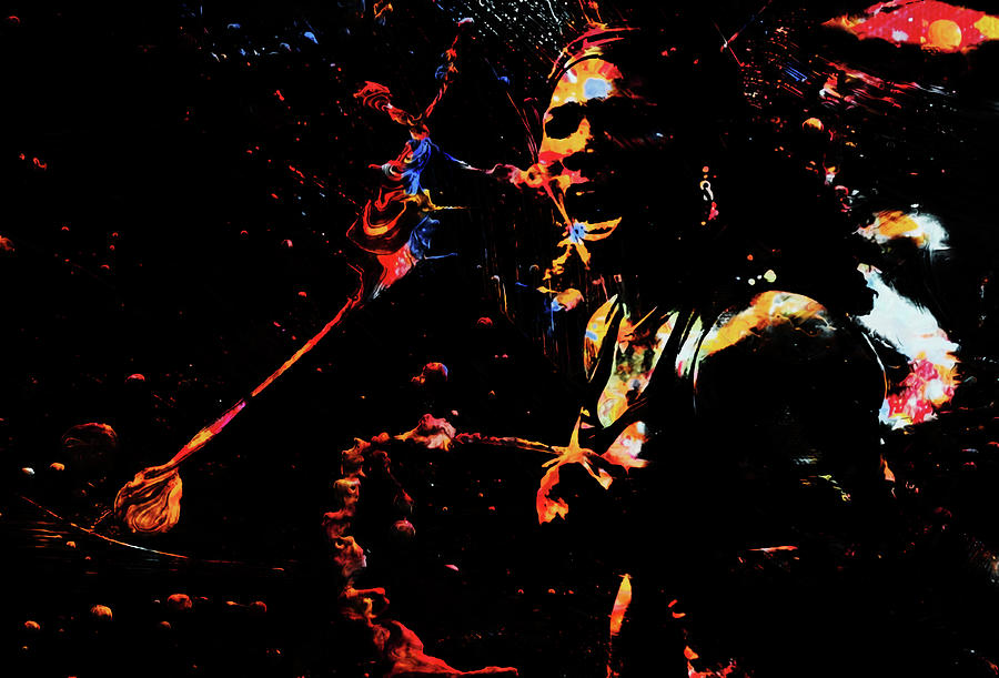 Serena Williams Color Splash 1a Mixed Media by Brian Reaves