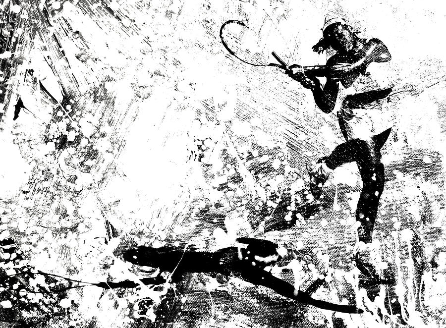 Serena Williams S1a Mixed Media by Brian Reaves