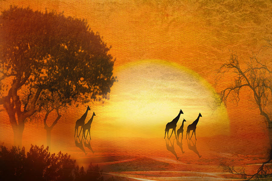 Serenade of the Serengeti Digital Art by Trudi Simmonds