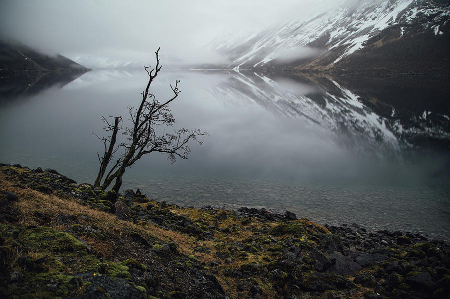 Mountain Photograph - Serene escape by Aldona Pivoriene