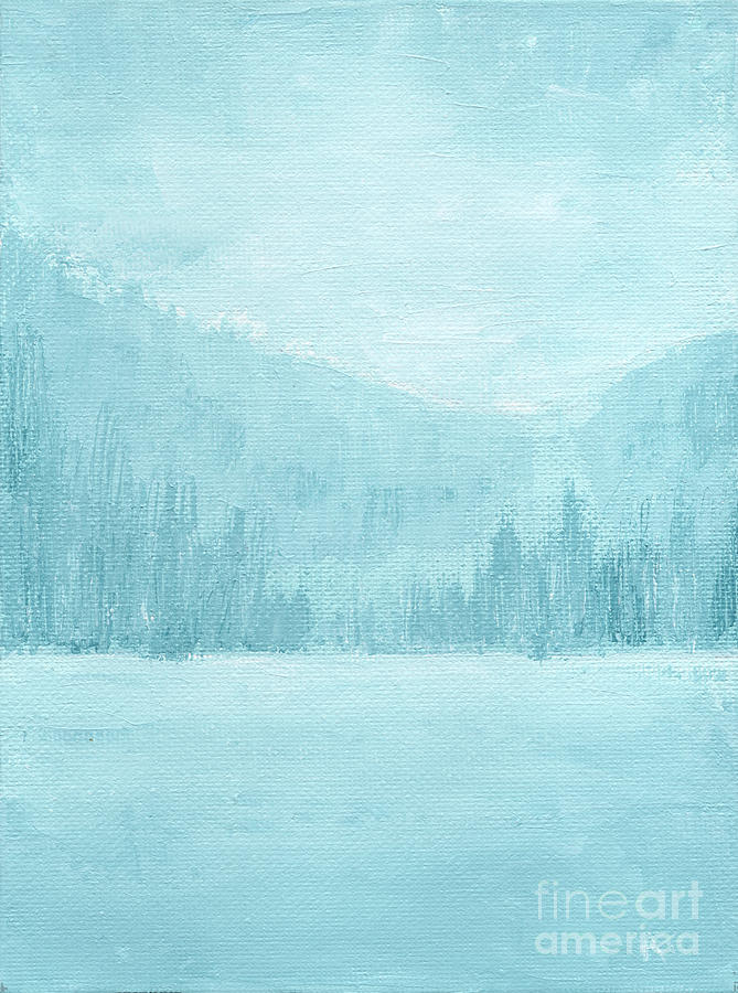 Serene Landscape Vertical Painting by Annie Troe