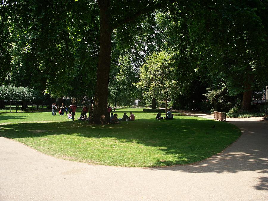 Serene Russell Square Park in busy London Photograph by Kenlynn Schroeder