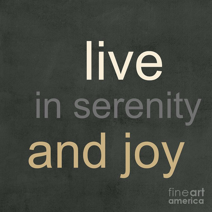 Serenity and Joy Mixed Media by Linda Woods