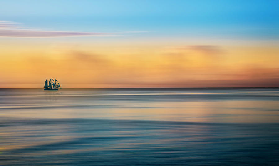 Serenity Sailing Dreamscape Photograph by Debra and Dave Vanderlaan