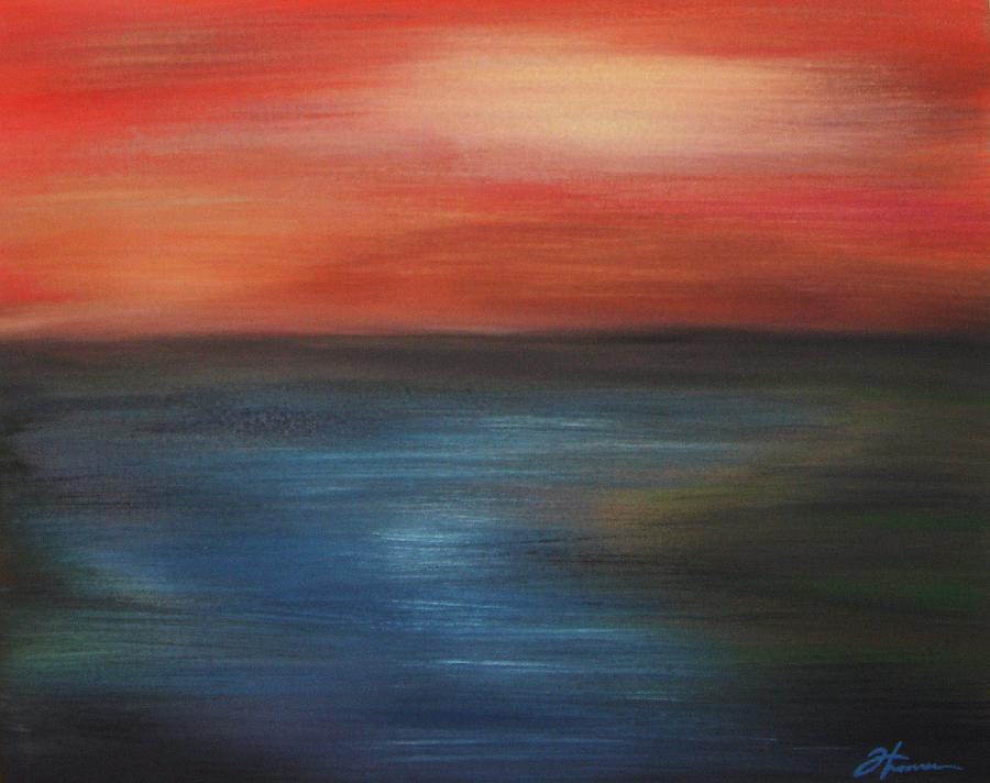 Sunset Painting - Serenity by Todd Hoover