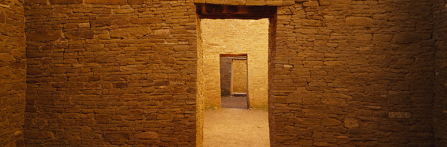 Architecture Photograph - Series Of Doors In An Ancient Building by Panoramic Images