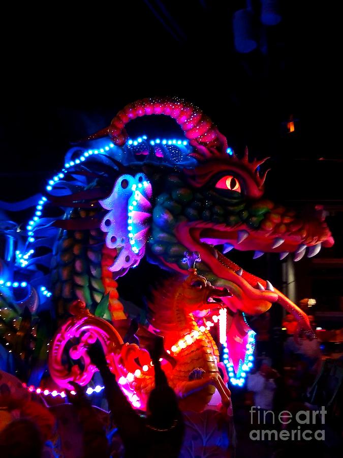 New Orleans Serpent Of The Night At Mardi Gras Photograph