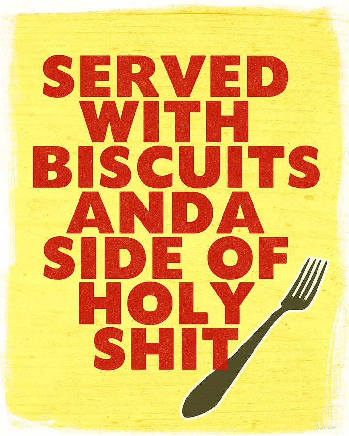Served With Biscuits- Art by Linda Woods Digital Art by Linda Woods