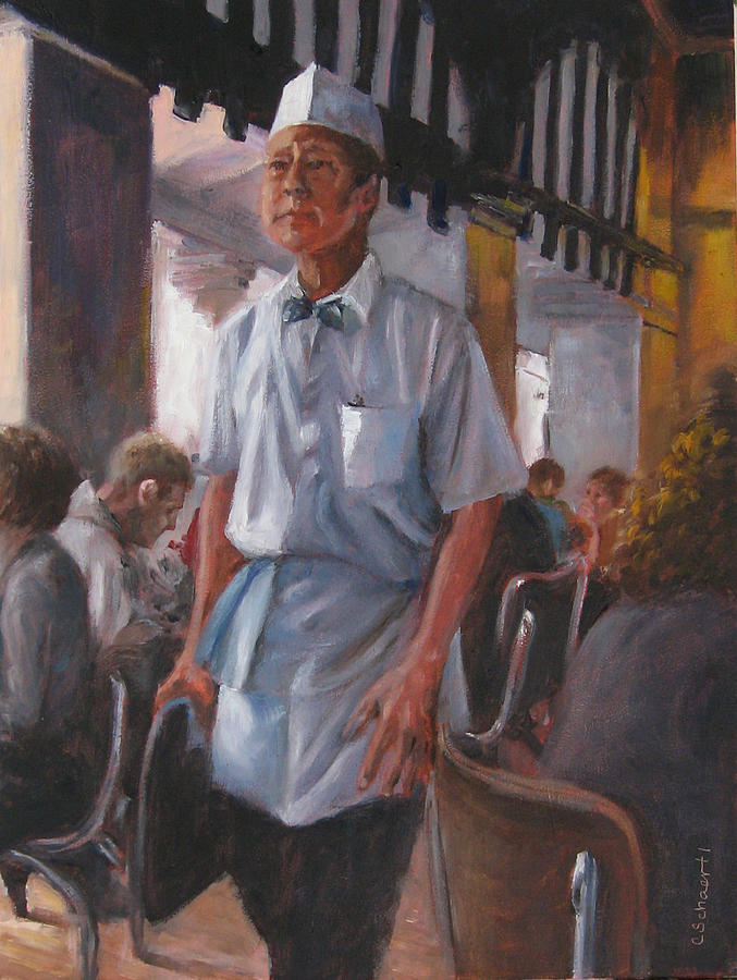 Service with Dignity Painting by Connie Schaertl