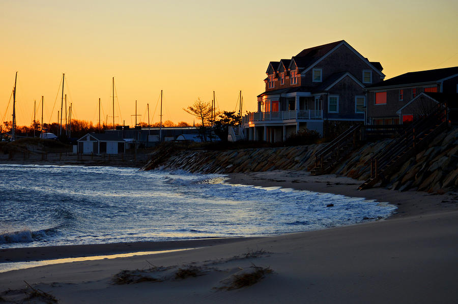 Sesuit Harbor Sunrise - Cape Cod Photograph by Dianne Cowen Cape Cod Photography