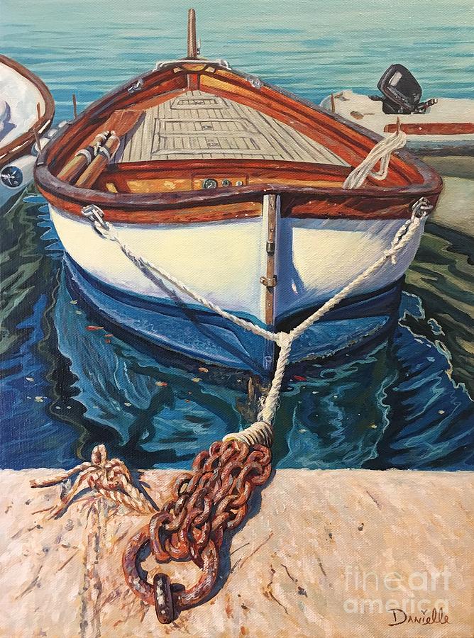 Boat Painting - Set Me Free by Danielle Perry